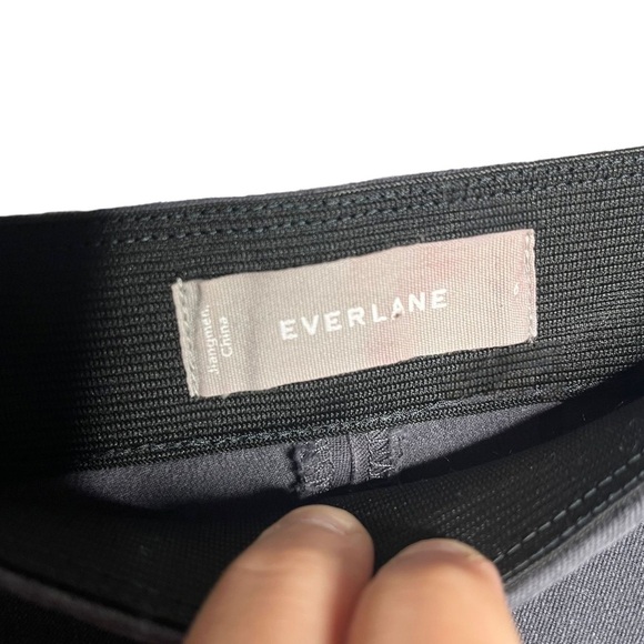 Everlane The Side Zip Cotton Stretch Pants Grey Size 6 - Picture 3 of 7